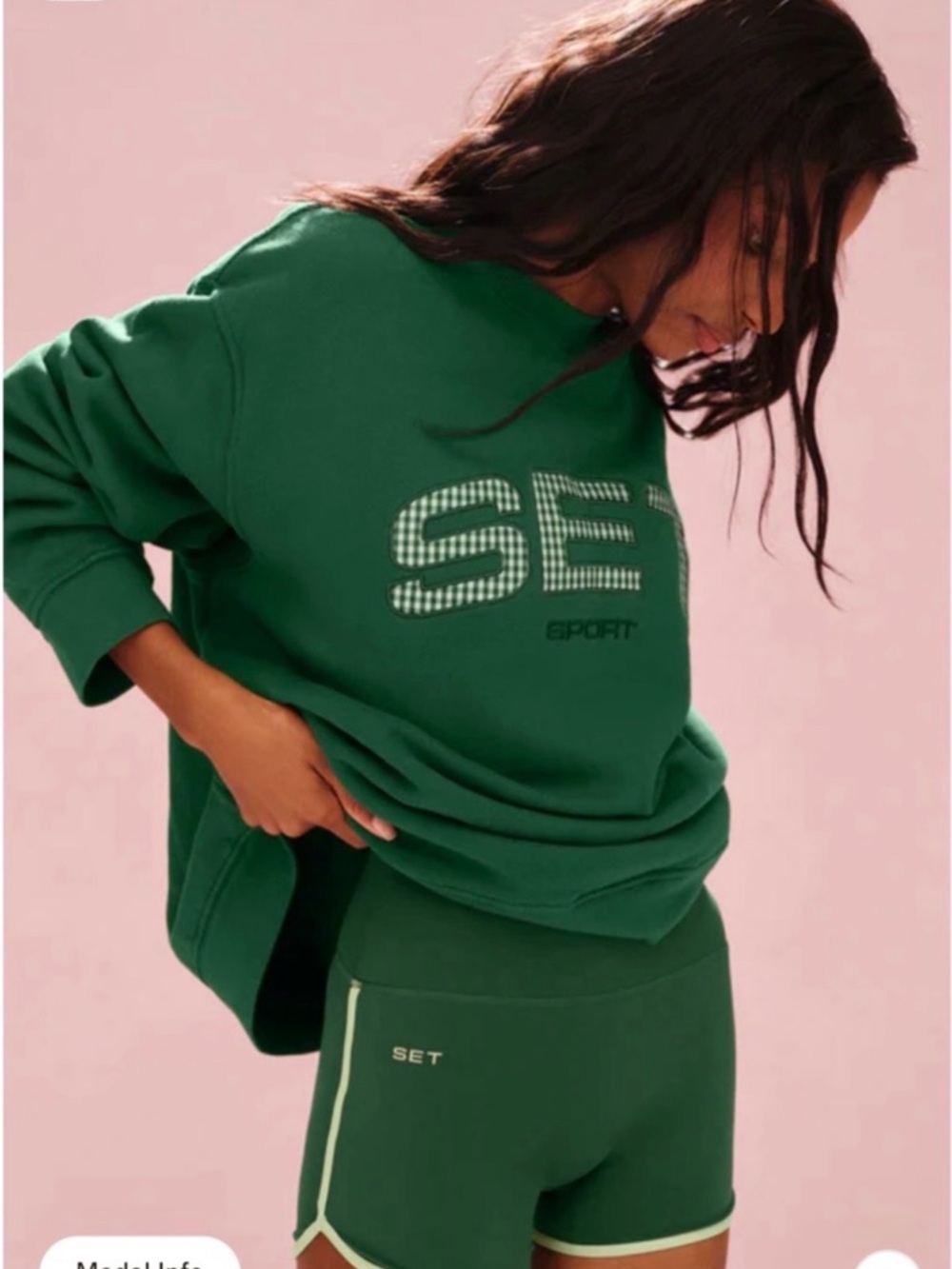 SET Active Staple Crewneck Sweatshirt Limited Edition color Lawn size XL/XXL